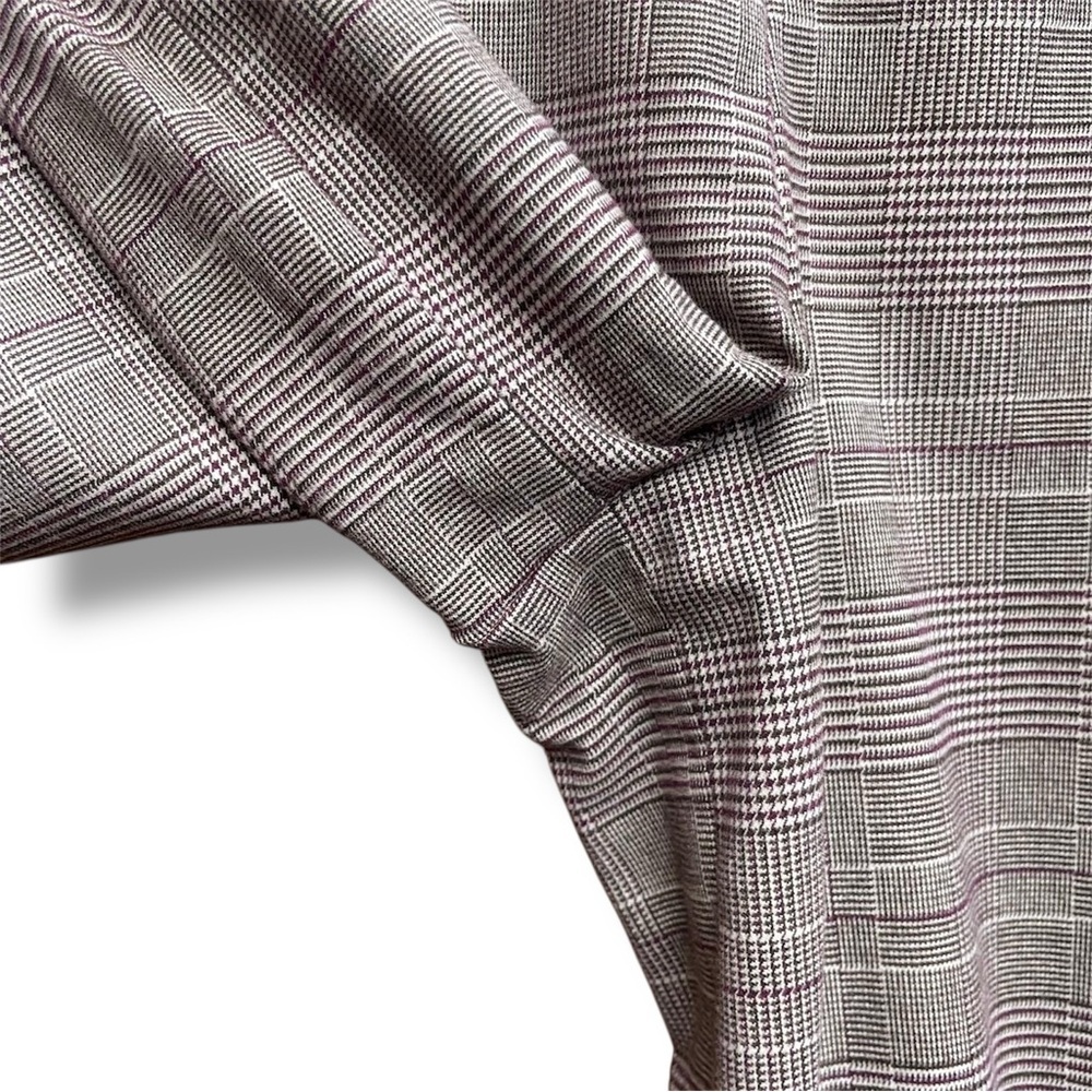 Banana Republic Wideleg Plaid Houndstooth Pleated Pant Sz-2 Academia OfficeSiren - Picture 5 of 14